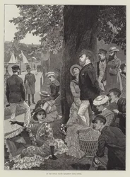 Bij de Royal Yacht Squadron Club, Cowes